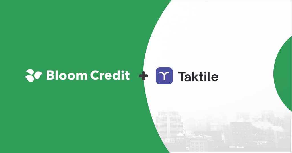 Bloom Credit Announces Strategic Partnership with Taktile