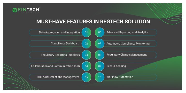Regtech features